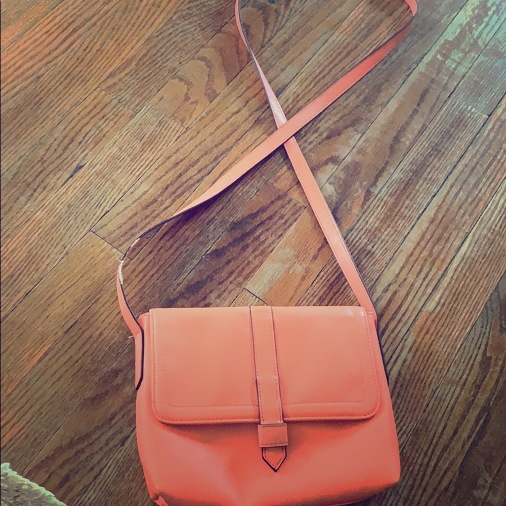 Orange hang bag